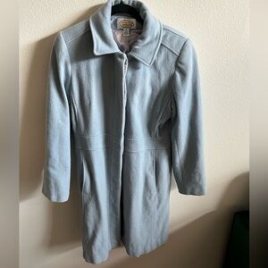 Talbots Powder Blue Long Coat